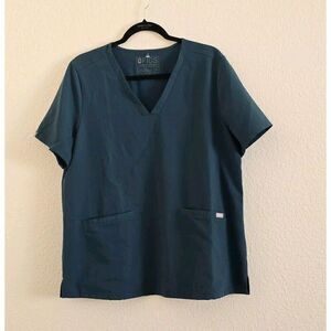 Figs Catrina Scrub Top One Pocket Green Size XL